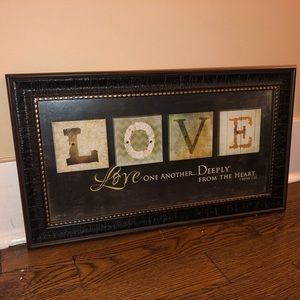 LOVE bible verse wall decor